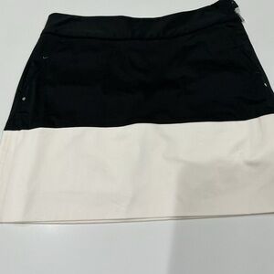 Ralph Lauren Black and Cream Mini Skirt